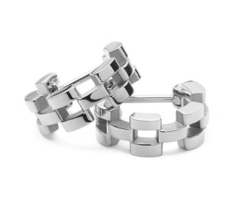 Daniel Wellington Cercei rotunzi cu design modern, realizați din oțel 3-Link DW00401019
