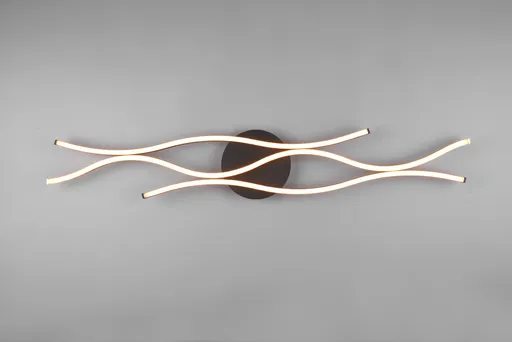 Plafoniera Blaze, TRIO, 107.5x18x7 cm, 35W, 1x SMD LED, metal, bronz/negru