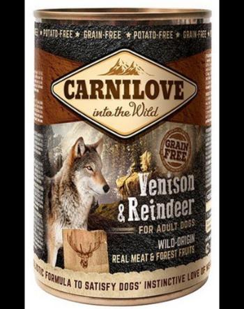 CARNILOVE Wild Meat Vension&amp;Reindeer vânat și ren 400 gr