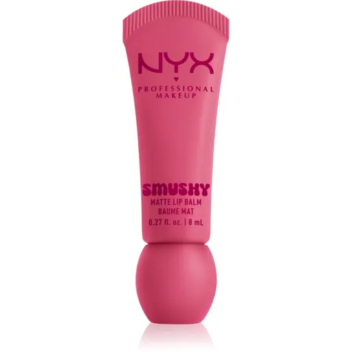 NYX Professional Makeup Smushy Matte Lip Balm balsam de buze cu efect matifiant culoare Swipe Sesh 8 ml