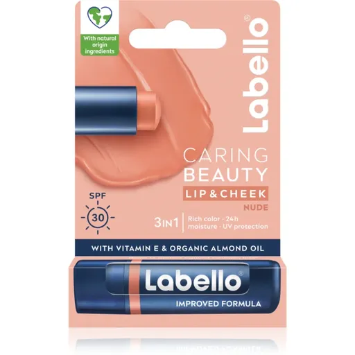 Labello Caring Beauty balsam de buze colorat culoare Nude 4,8 ml