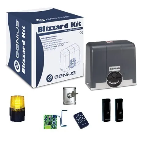 Kit automatizare poarta culisanta BLIZZARD 500KG - GENIUS by FAAC BLIZZARD500-104014-KIT