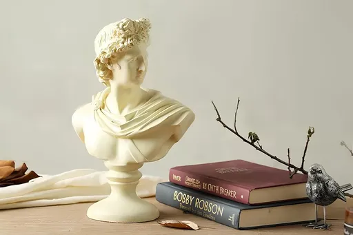 Decoratiune, CY0387, 22x10x32 cm, Poliester, Crem