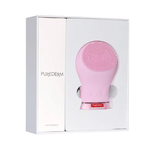 Perie de curățare a feței cu acumulator Pink - Purederm