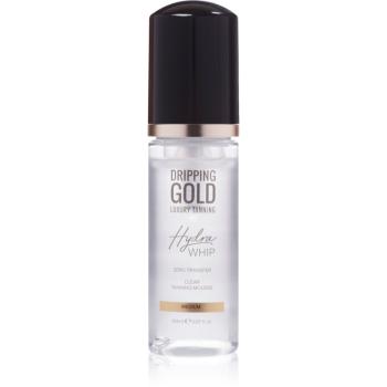 Dripping Gold Luxury Tanning Hydra Whip spumă transparentă autobronzantă corp si fata culoare Medium 150 ml