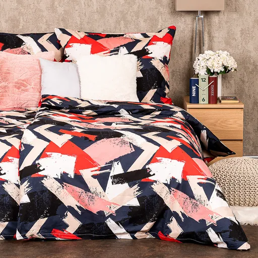 Lenjerie de pat din bumbac 4Home Paint, 160 x 200 cm, 70 x 80 cm