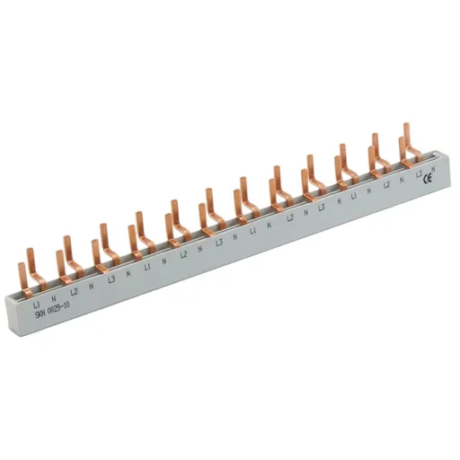 Busbar 3P+N, tip pin, 12 module, 63A SKN0029/10 3P Eti 002921154