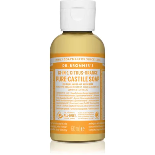 Dr. Bronner’s Citrus & Orange săpun lichid universal 60 ml