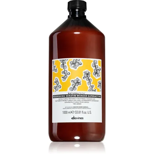 Davines Naturaltech Nourishing Keratin Wonder tratament de reinnoire cu keratina potrivită pentru masca de păr 1000 ml