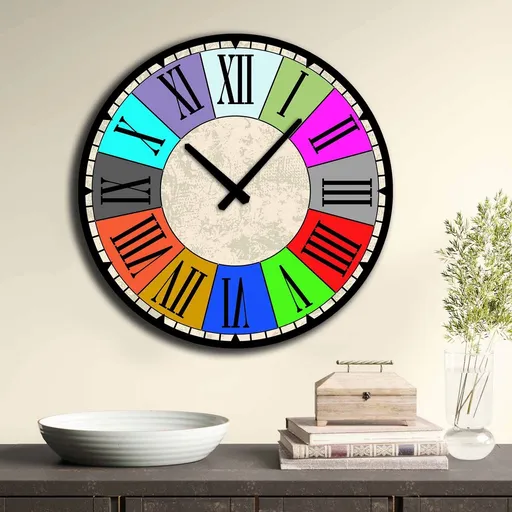 Ceas de perete, 5050MS-004, ø50 cm, Multicolor