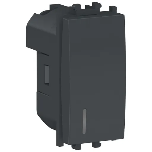 Intrerupator cap scara,indicator luminos, 1M Schneider Easy Styl LMR1404003, negru