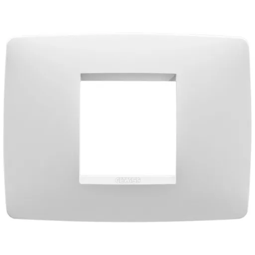 Rama ornament 2 module Gewiss Chorus One GW16102VW, alb satin