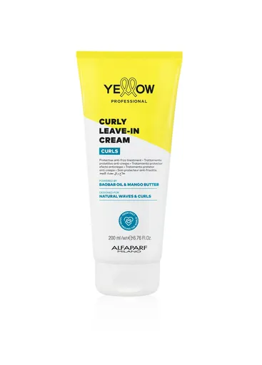 Yellow Professional Curls Crema Leave-In pentru Definirea Buclelor– Protectie, Hidratare si Control Anti-Frizz, Gramaj: