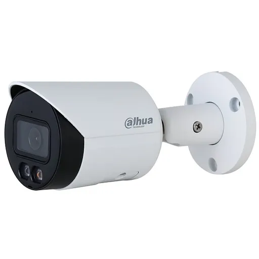 Camera IP Full color Dahua IPC-HFW2549S-S-IL-0280B, 5MP, lentila 2.8mm, IR si lumina calda 30m, H.265+, microfon, SMD Plus, PoE, IP67