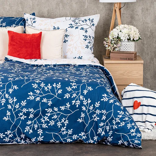 Lenjerie de pat din bumbac 4Home Harmony albastru, albastru, 140 x 200 cm, 70 x 90 cm