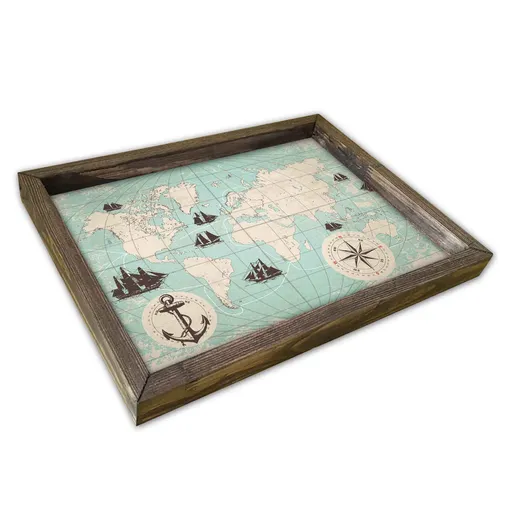 Tava pentru servire, AT-006, 30x40 cm, Multicolor