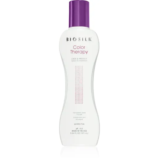 Biosilk Color Therapy Lock & Protect ingrijire leave-in pentru păr vopsit 167 ml