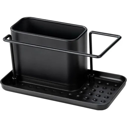 Organizator de spălat vase Wenko Orio din oțelinoxidabil, negru, negru