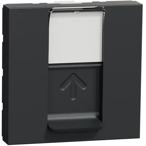 Priza date RJ45, CAT5 UTP, 2m Schneider Noua Unica NU341154, antracit