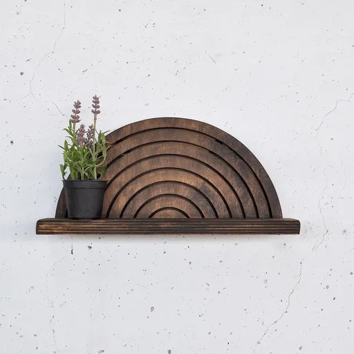 Raft de perete, Hanah Home, Raf295, 31x16x9 cm, Lemn