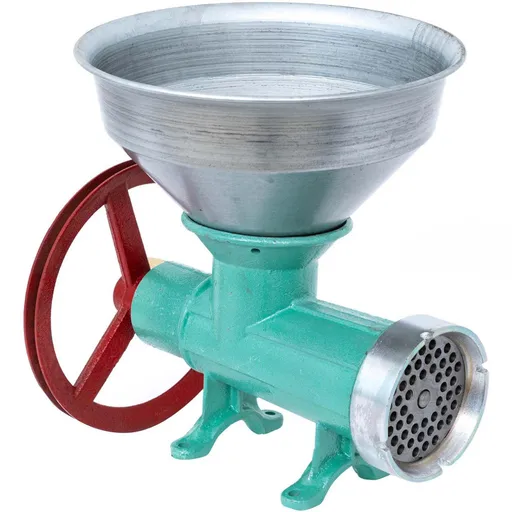 Masina de Tocat Carne Manuala Micul Fermier nr. 32 JIA, din Fonta, cu Rulment si Palnie (GF-0341)