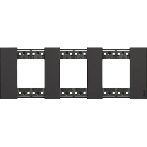 Rama ornament 6M(2+2+2) Bticino Living Now KA4802M3KG, negru