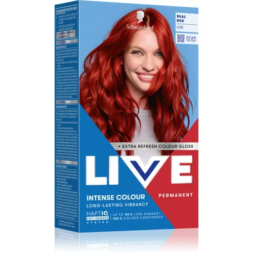 Schwarzkopf LIVE Intense Colour Culoare permanenta pentru par culoare 035 Real Red 1 buc