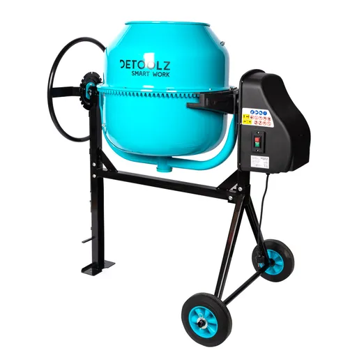 Betoniera DETOOLZ DZ-C327-G02, 180 litri, 1000 W, cu roti si coroana de fonta