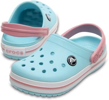 Crocs Kids' Crocband Clog Sandály Ice Blue/White 33-34