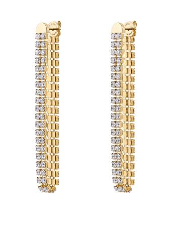 Brosway Cercei lungi placați cu aur cu zirconiu cubic Desidery BEIE030