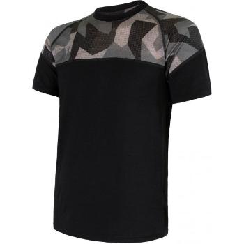 Sensor MERINO IMPRESS KR Pánské funkční triko, černá, velikost XXL
