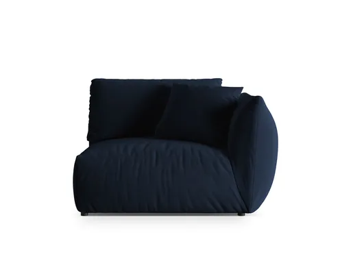Modul dreapta pentru canapea, 1 loc, Chris-184, Micadoni Home, 130x100x80 cm, catifea, albastru regal