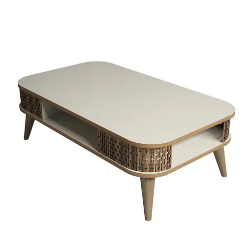 Măsuță de cafea Eylul Cream, crem deschis