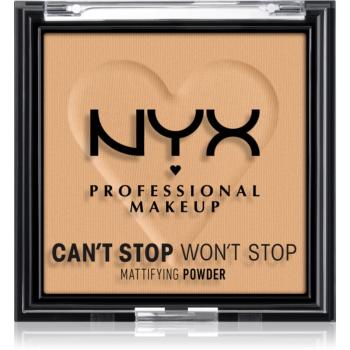 NYX Professional Makeup Can't Stop Won't Stop Mattifying Powder pudra matuire culoare 05 Golden 6 g