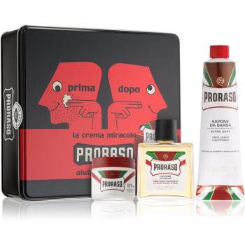 Proraso Set Whole Routie set de bărbierit pentru bărbați Red