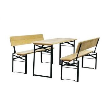 Set de bere Happy Green Garden cu spătar 75 x 60 x115 cm, maro deschis