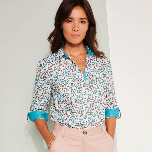 Cămăși cu imprimeu floral, din bumbac