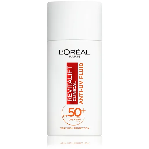 L'Oréal Paris Fluid de protecție de zi Revitalift Clinical SPF50+ cu vitamina C (Anti-UV Fluid) 50 ml