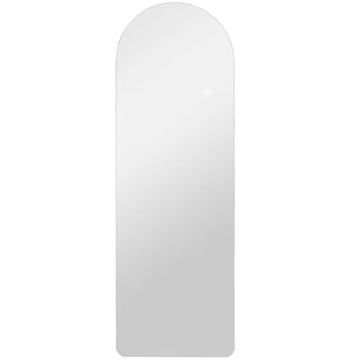 HOMCOM Oglindă de Perete în Formă de Arc cu Iluminare LED, Control Tactil și Sticlă Călită, 40x3x120 cm, Transparentă | Aosom Romania