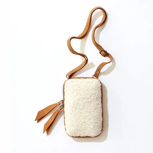 Geantă de mână buclată mică