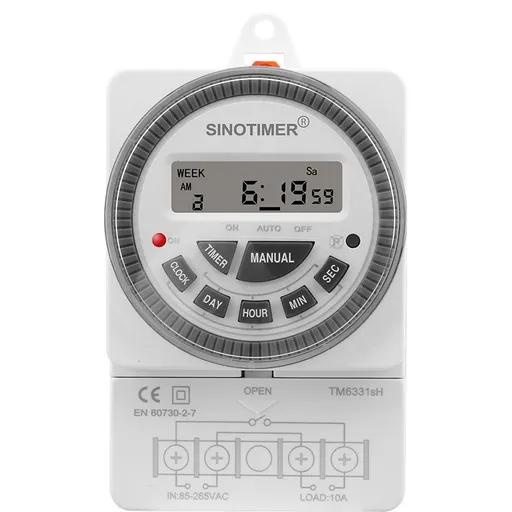Releu digital cu temporizator, Sinotimer, 250Vac/10Amp, 50/60Hz, TM6331SH2-30D
