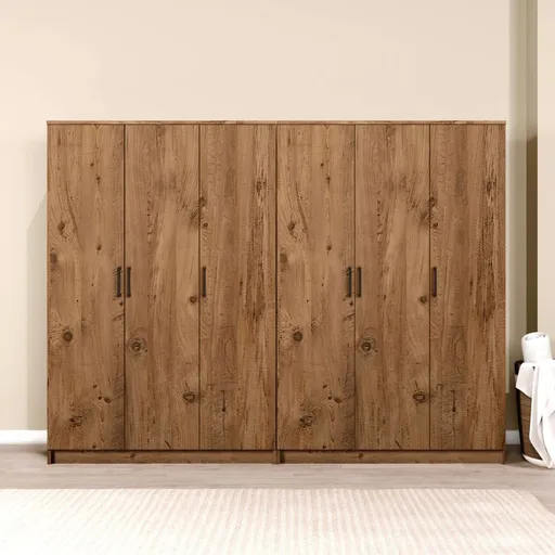 Dulap pentru haine, Hanah Home, Kardelen 1600-120, 240x180x51.8 cm, Maro