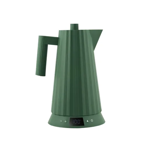 Fierbător electric Plissé 1.7L cu selecție a temperaturii apei, verde - Alessi