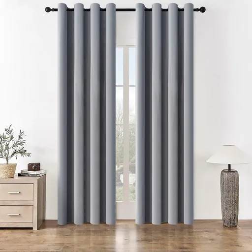 Draperie blackout 4Home Manila gri deschis, 150 x 250 cm, gri deschis