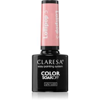 Claresa SoakOff UV/LED Color Lollipop lac de unghii sub forma de gel culoare LOLLIPOP 3 5 g