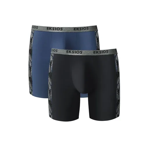 Set de 2 boxeri cu imprimeu lateral