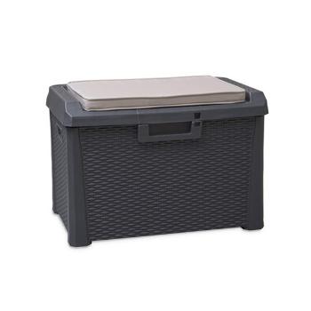 Cutie de depozitare pentru grădină Santoriniantracit, 125 l