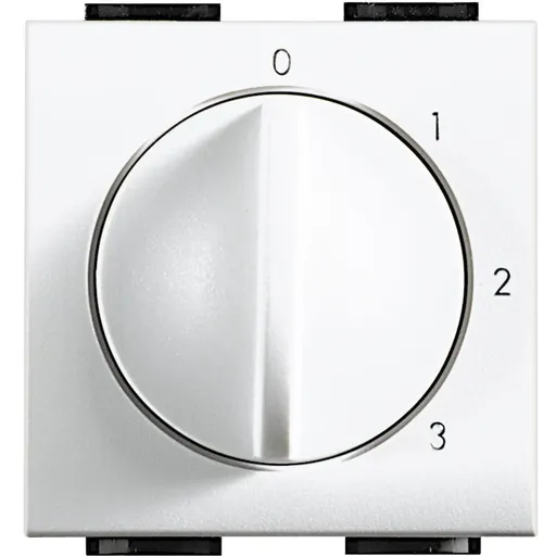 Selector Rotativ 4 pozitii 0-1-2-3 Living Light Bticino N4016, alb