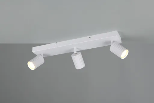 Plafoniera Soka, TRIO, 50x9x14.5 cm, 10W, 3x GU10, metal, alb mat