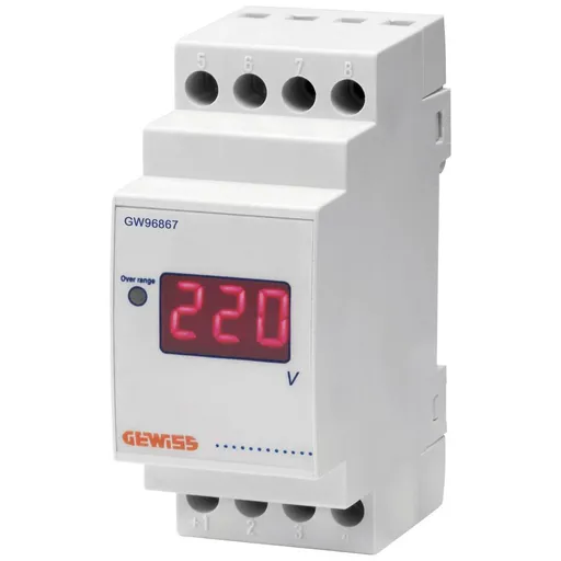 Voltmetru digital conectare directa 0-500V 2 module Gewiss GW96867
